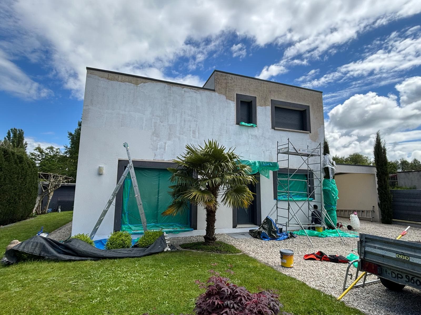 Travaux de couverture en cours sur un chantier JCD Rénovation près de Villemandeur (photo 3)